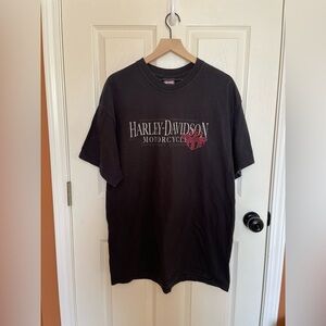 Harley Davidson Black 2009 Kauai Hawaii Graphic Tee Size 2XL
